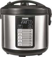 Bella Pro Series - 20-Cup Rice Cooker - Stainless Steel - Front_Zoom