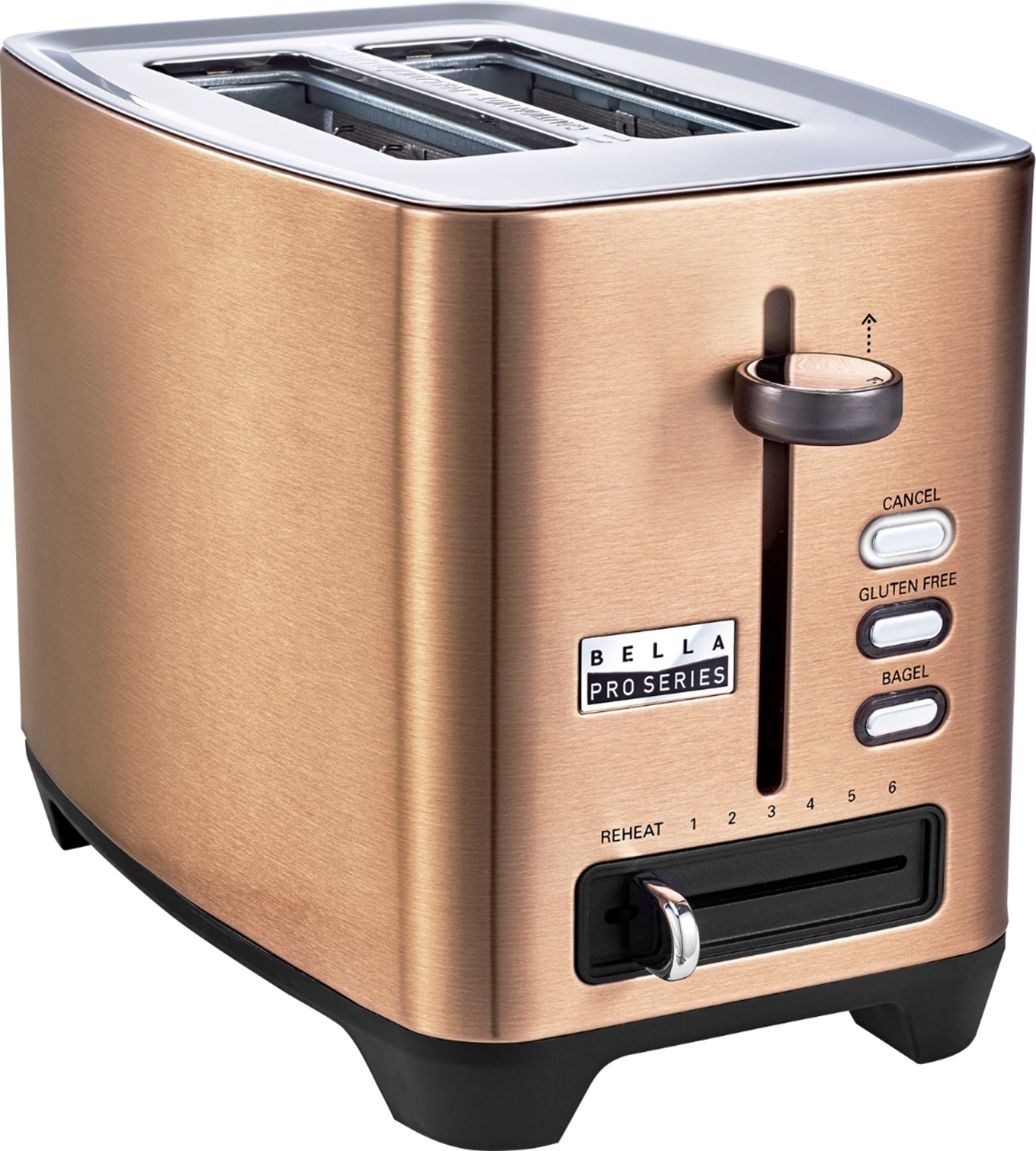 Best Buy Bella Pro Series 2Slice ExtraWideSlot Toaster Copper 90098