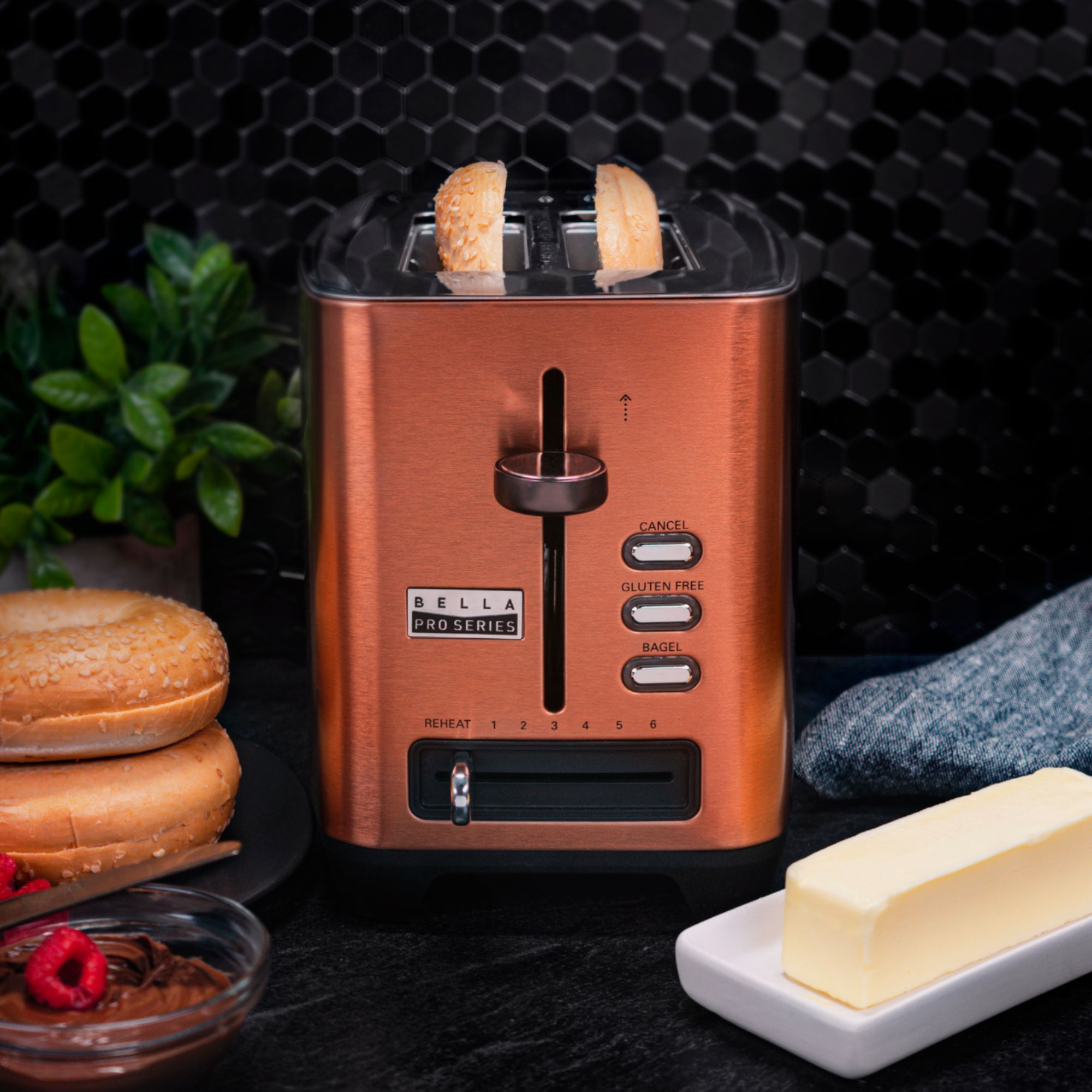 Bella Pro Series 4-Slice Wide-Slot Toaster Stainless Steel 90076 - Best Buy