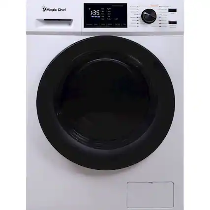Front. Magic Chef - 2.7 Cu. Ft 16-Cycle Washer and 4-Cycle Electric Dryer Combo.
