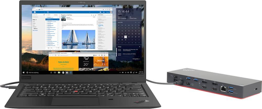 Alt View 16. Lenovo - ThinkPad Thunderbolt 3 Docking Station.