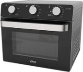 Angle. Oster - Air Fryer Toaster Oven - Black.