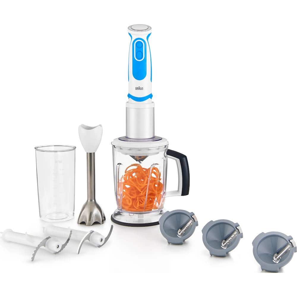 Alt View 11. Braun - Multiquick 21-Speed Hand Blender - Blue/White.