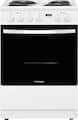 Frigidaire - 24 in. Wide 4 elements 1.9 Cu. Ft. Freestanding Electric Range with Hidden Bake Element - White