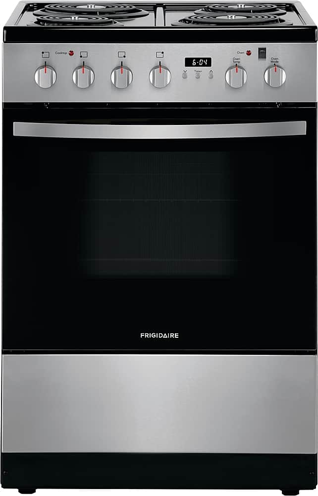 Front. Frigidaire - 1.9 Cu. Ft. Freestanding Electric Range - Stainless Steel.