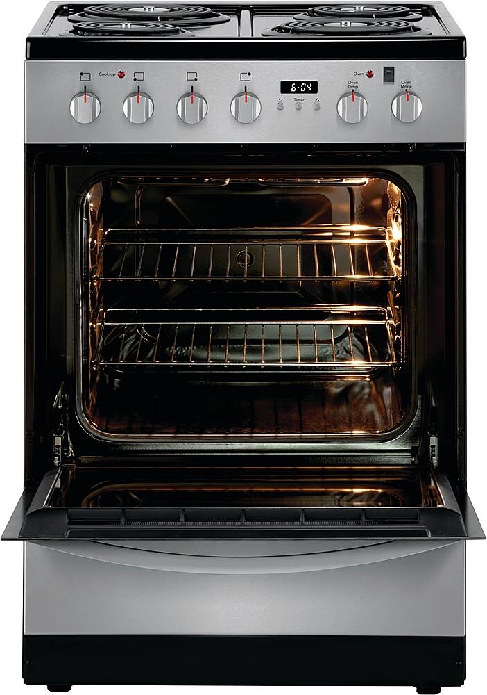 Alt View 17. Frigidaire - 1.9 Cu. Ft. Freestanding Electric Range - Stainless Steel.