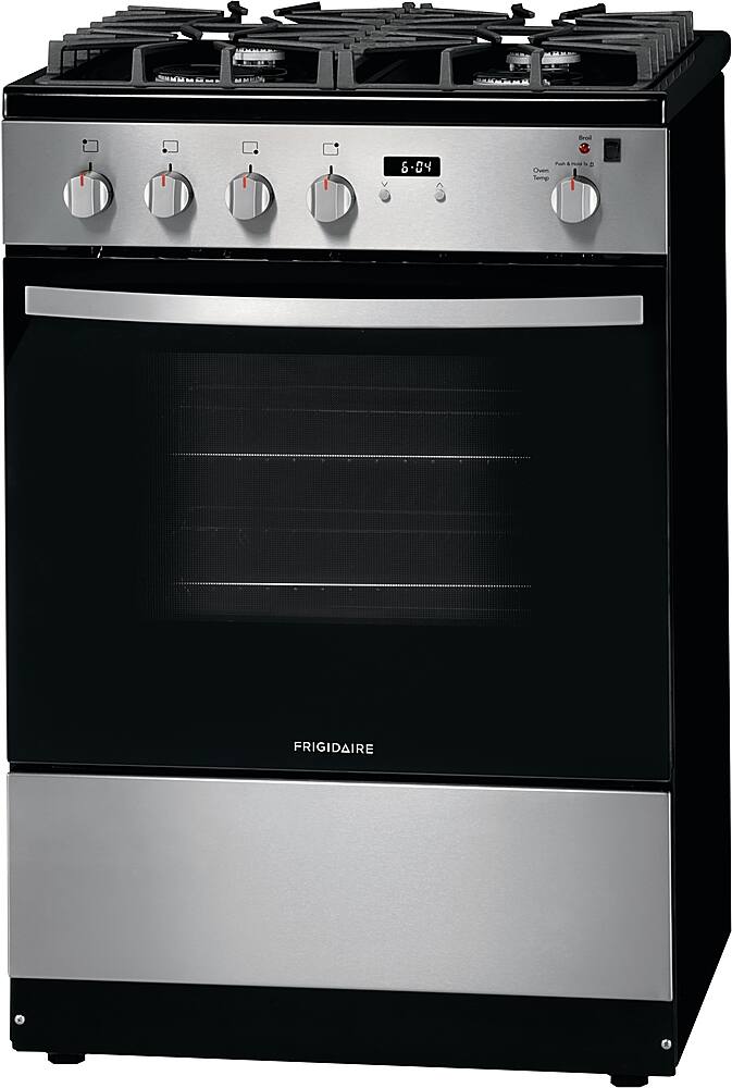 Angle. Frigidaire - 1.9 Cu. Ft. Freestanding Gas Range - Stainless Steel.