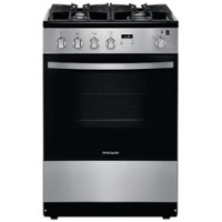 Frigidaire - 1.9 Cu. Ft. Freestanding Gas Range - Stainless steel - Front_Zoom