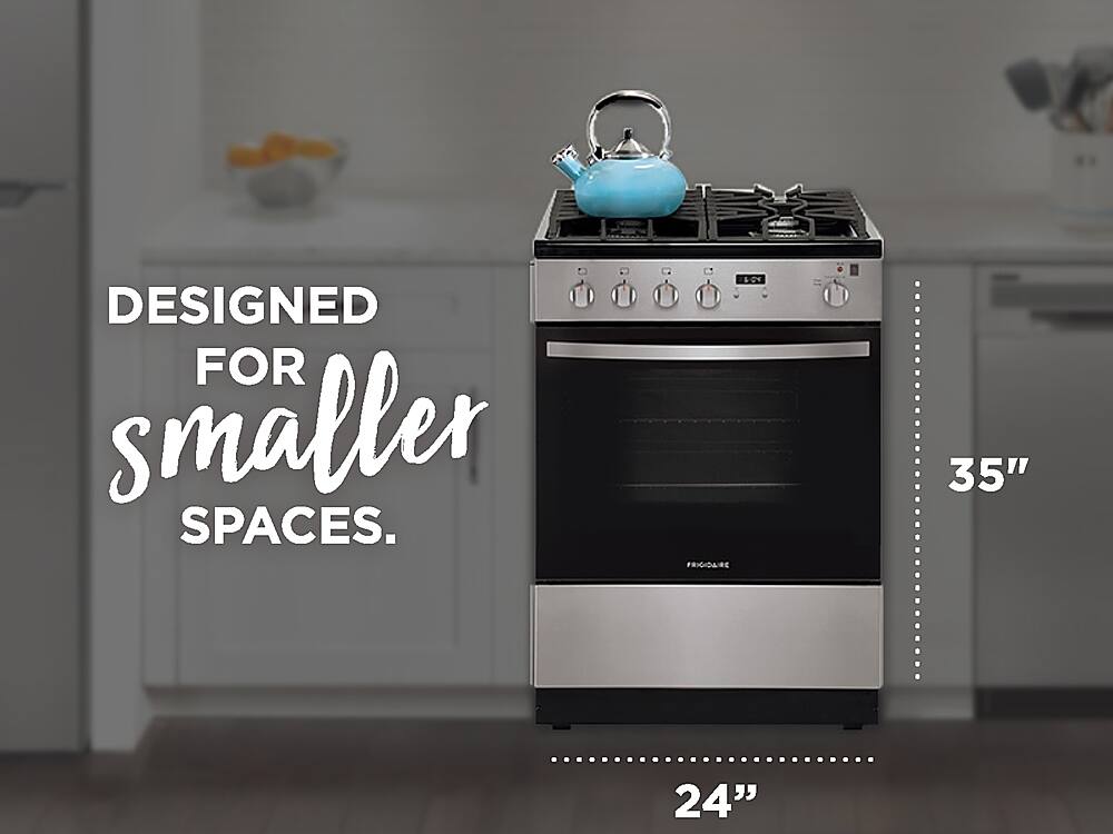Alt View 11. Frigidaire - 1.9 Cu. Ft. Freestanding Gas Range - Stainless Steel.