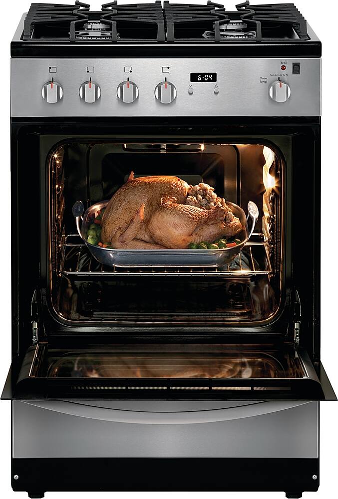 Alt View 14. Frigidaire - 1.9 Cu. Ft. Freestanding Gas Range - Stainless Steel.