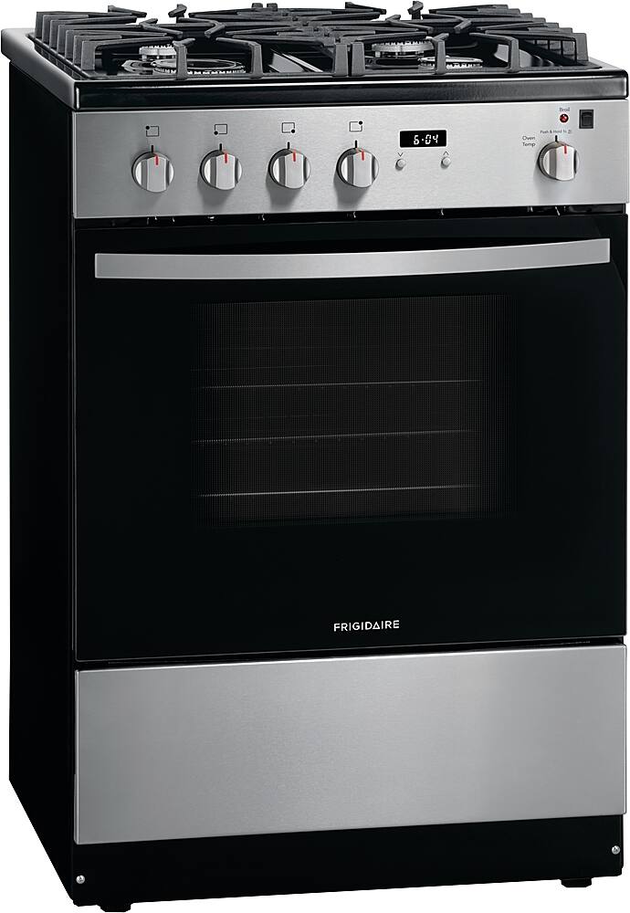 Left. Frigidaire - 1.9 Cu. Ft. Freestanding Gas Range - Stainless Steel.