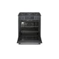 Alt View Zoom 1. Bosch - 800 Series 4.8 Cu. Ft. Self-Cleaning Slide-In Gas Convection Range - Black stainless steel.