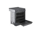 Angle Zoom. Bosch - 800 Series 4.6 Cu. Ft. Slide-In Electric Convection Range with Self-Cleaning - Black Stainless Steel.