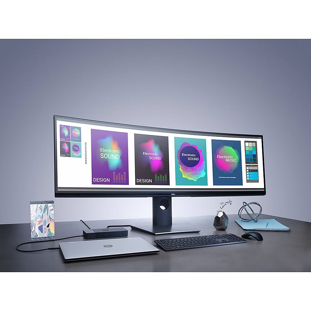 Alt View 26. Dell - Dell Thunderbolt Dock - WD19TBS - Black - Black.