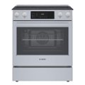 Alt View Zoom 1. Bosch - 800 Series 4.6 Cu. Ft. Slide-In Electric Convection Range with Self-Cleaning - Stainless Steel.