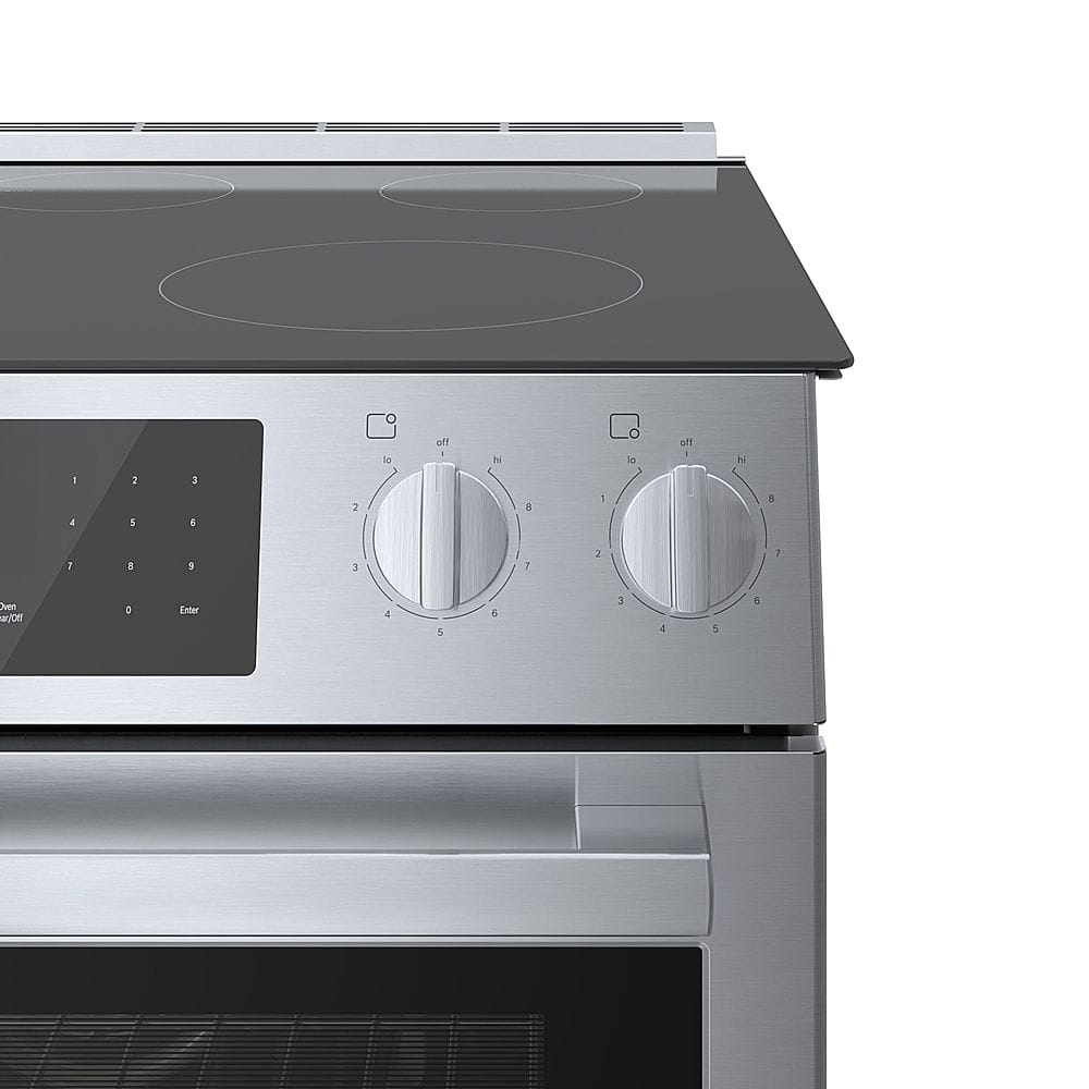 Alt View 15. Bosch - 800 Series 4.6 Cu. Ft. Slide-In Electric Convection Range with Self-Cleaning - Stainless steel.
