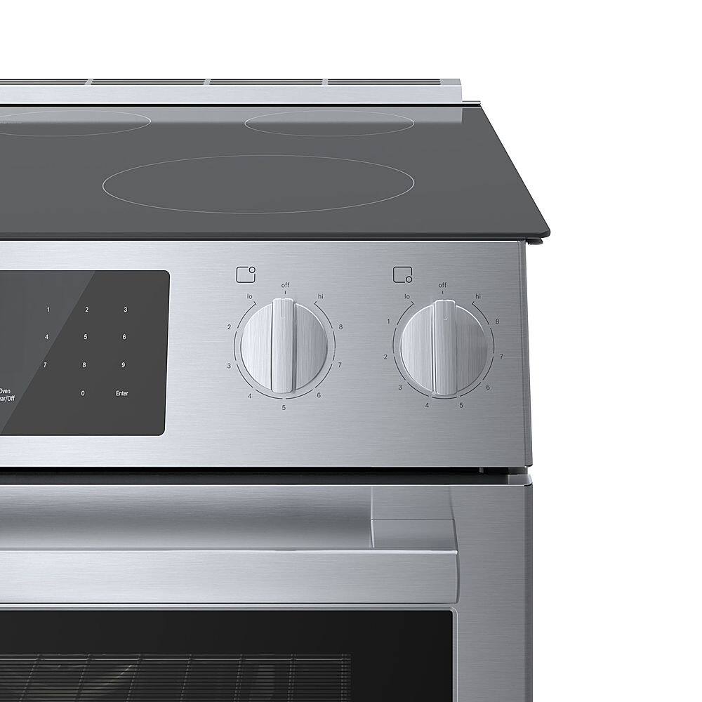 Alt View 15. Bosch - 800 Series 4.6 Cu. Ft. Slide-In Electric Convection Range with Self-Cleaning - Stainless steel.