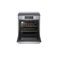 Alt View Zoom 11. Bosch - 800 Series 4.6 Cu. Ft. Self-Cleaning Slide-In Electric Convection Range - Stainless steel.