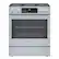 Front. Bosch - 800 Series 4.6 Cu. Ft. Slide-In Dual Fuel Convection Range with Self-Cleaning - Stainless steel.