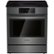 Front Zoom. Bosch - 800 Series 4.6 Cu. Ft. Self-Cleaning Slide-In Electric Induction Convection Range - Black stainless steel.