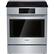 Front. Bosch - 800 Series 4.6 Cu. Ft. Self-Cleaning Slide-In Electric Induction Convection Range - Stainless steel.