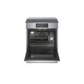 Alt View Zoom 2. Bosch - 800 Series 4.6 Cu. Ft. Self-Cleaning Slide-In Electric Induction Convection Range - Stainless steel.