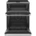 Alt View Zoom 12. Café - Modern Glass 6.6 Cu. Ft. Self-Cleaning Slide-In Double Oven Electric Convection Range - Platinum Glass.