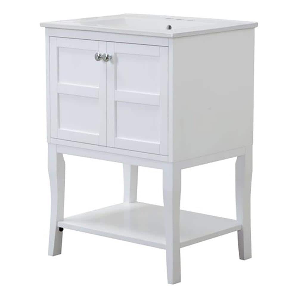 Elegant Kitchen and Bath - 2 Doors Cabinet 24 In. X 18 In. X 34 In. In - White price history on PriceWatchPro
