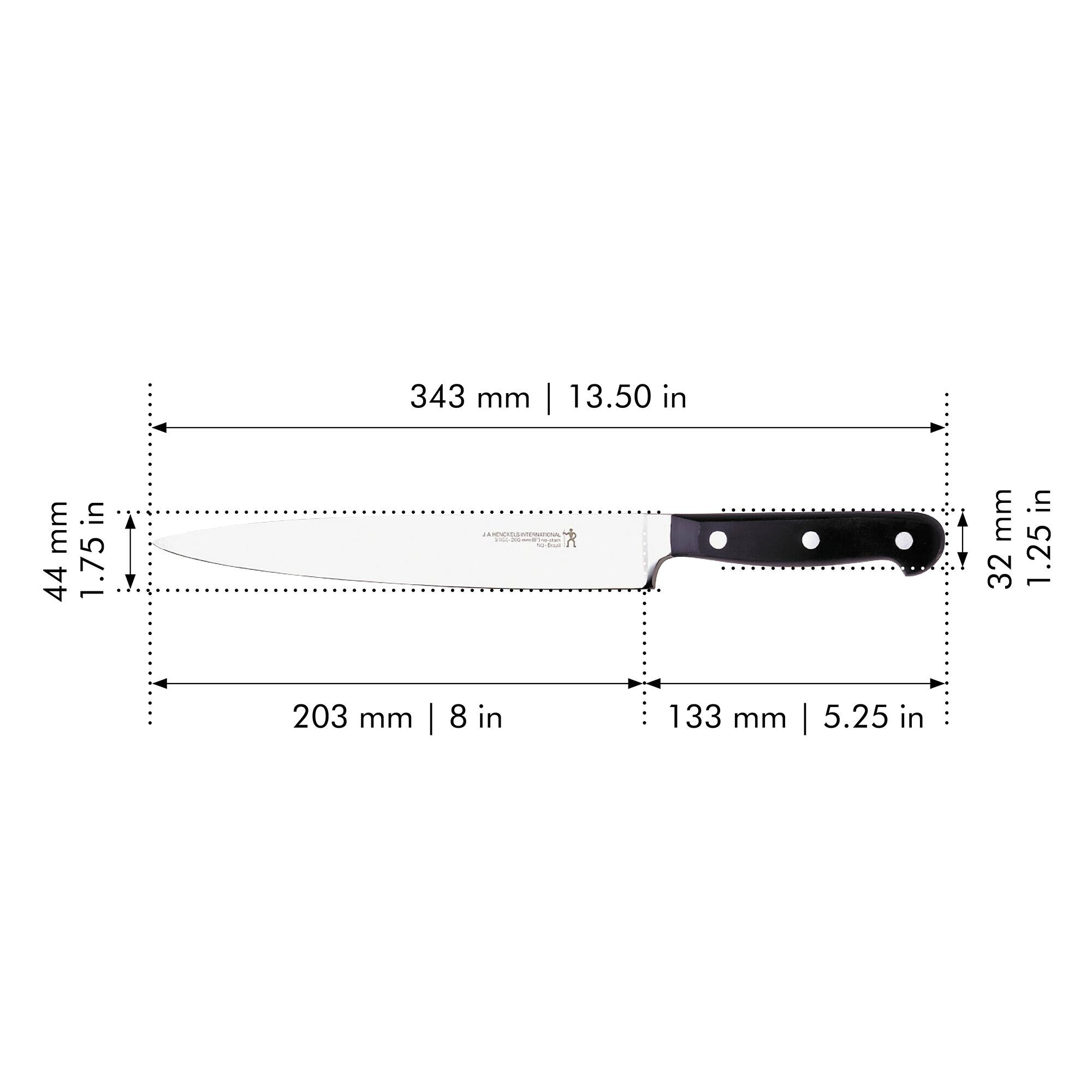 343 mm | 13.50 in  
44 mm | 1.75 in  
203 mm | 8 in  
133 mm | 5.25 in  
32 mm | 1.25 in
