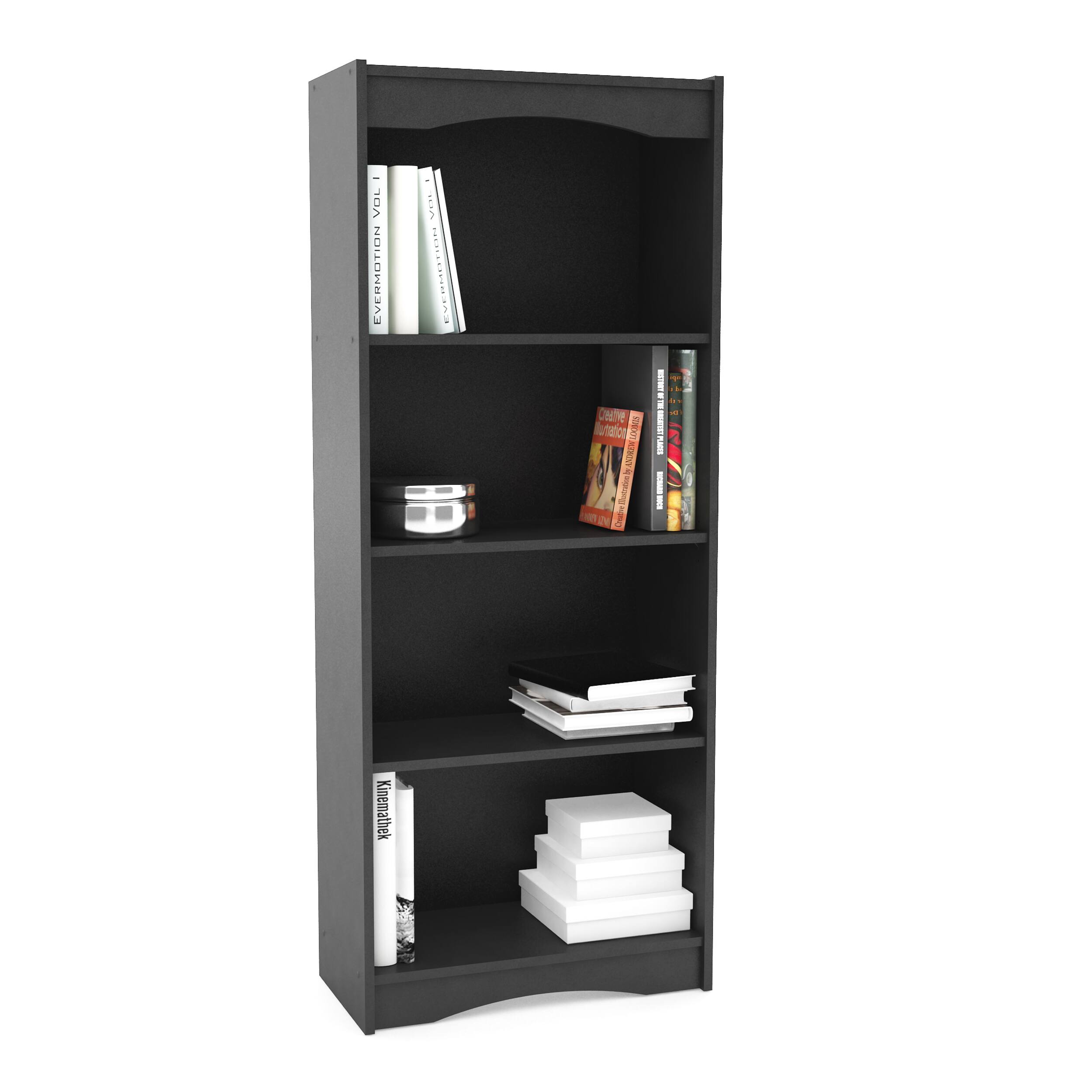 Alt View 11. CorLiving - Hawthorne Collection 4 Shelf Floor-Standing Bookcase - Black.