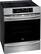 Angle. Frigidaire - Gallery 5.4 Cu. Ft. Freestanding Electric Induction Range Air Fry with Self and Steam Clean - Smudge-Proof® Stainless Steel.