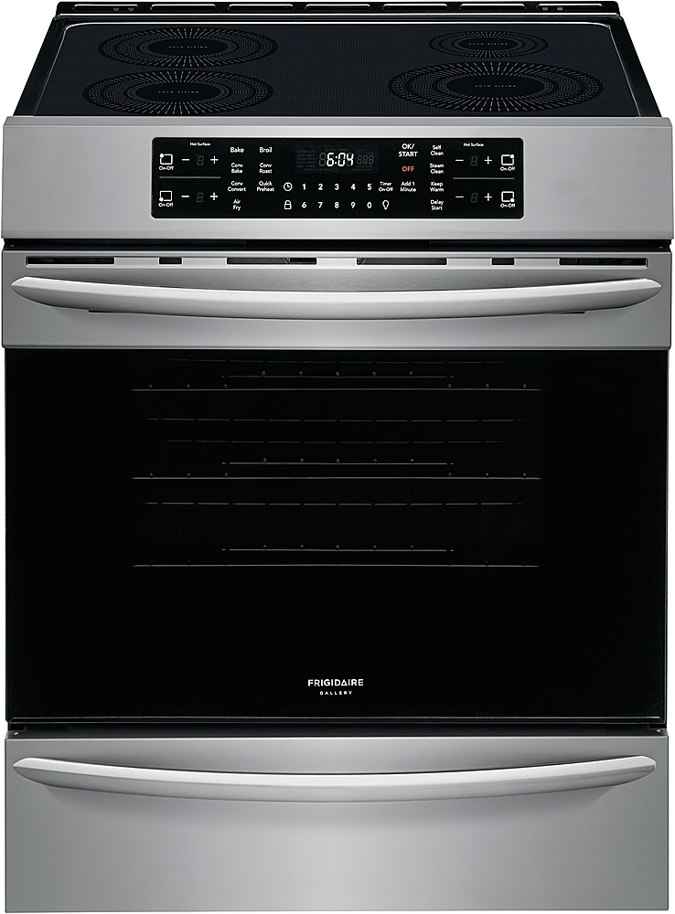 Frigidaire Gallery 5.4 Cu. Ft. Freestanding Electric Induction Range Air  Fry with Self and Steam Clean Stainless Steel FGIH3047VF - Best Buy