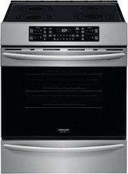 Frigidaire - Gallery 5.4 Cu. Ft. Freestanding Electric Induction Range Air Fry with Self and Steam Clean - Stainless steel - Front_Zoom