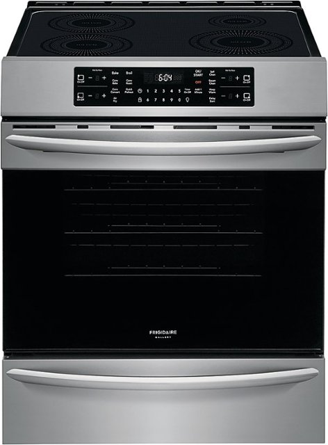 Front Zoom. Frigidaire - Gallery 5.4 Cu. Ft. Freestanding Electric Induction Range Air Fry with Self and Steam Clean - Stainless steel.
