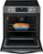 Alt View Zoom 15. Frigidaire - Gallery 5.4 Cu. Ft. Freestanding Electric Air Fry Range with Self and Steam Clean - Black stainless steel.