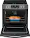Alt View 15. Frigidaire - Gallery 5.4 Cu. Ft. Freestanding Electric Air Fry Range with Self and Steam Clean - Black Stainless Steel.