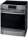 Left Zoom. Frigidaire - Gallery 5.4 Cu. Ft. Freestanding Electric Air Fry Range with Self and Steam Clean - Black stainless steel.