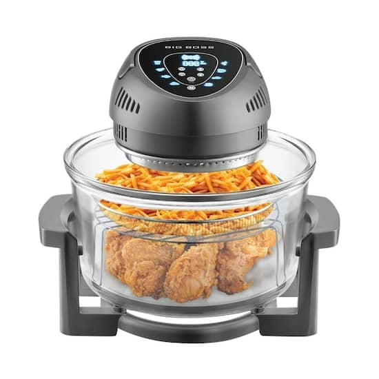 Big Boss Oilless Air Fryer, 16 Quart, 1300W, Easy Operation with Built