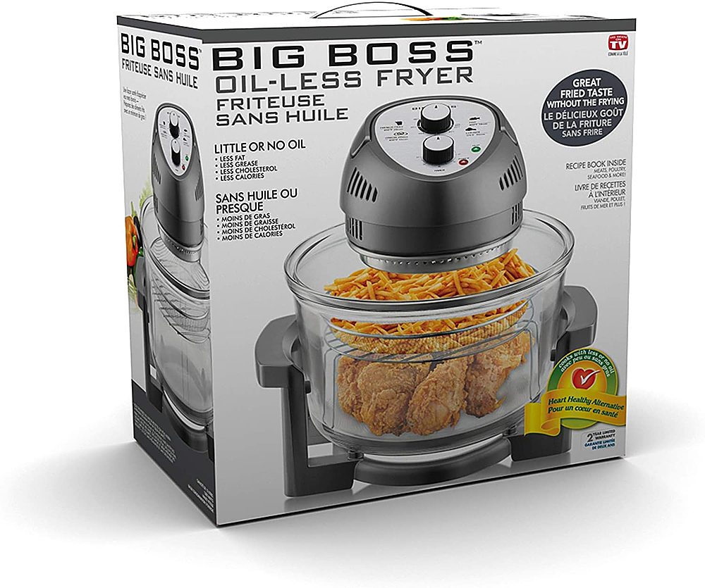 Big Boss 16-Quart Black Air Fryer in the Air Fryers department at