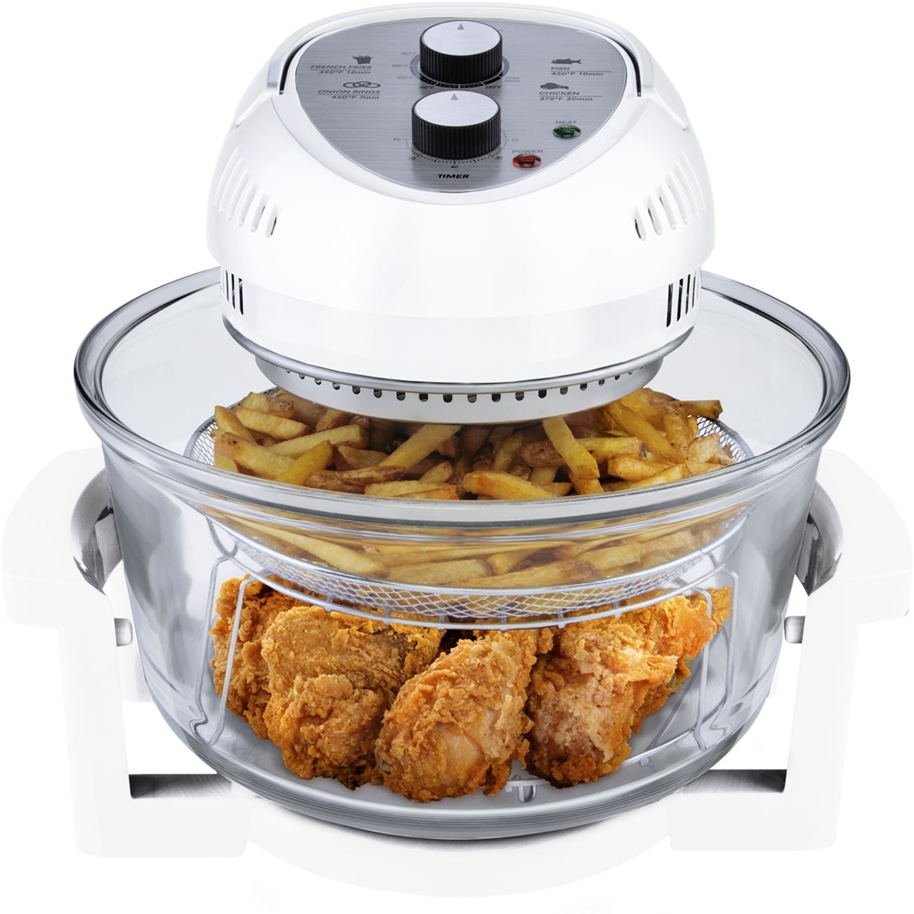 Big Boss 16 Qt. Graphite Oil-Less Air Fryer with Built-In Timer