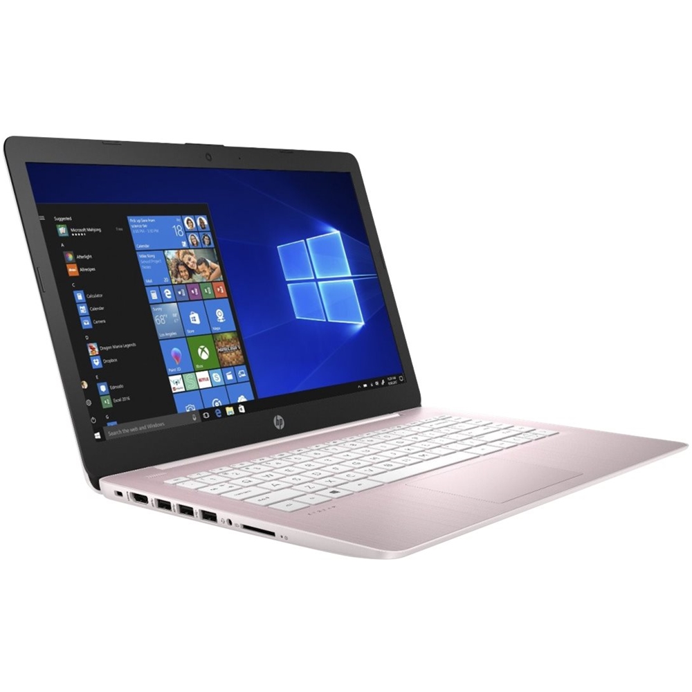 Best Buy Hp Stream 14 Touch Screen Laptop Amd A4 Series 4gb Memory Amd Radeon R3 64gb Emmc Flash Memory Vertical Brushed Pattern Rose Pink S14 Ds0120nr