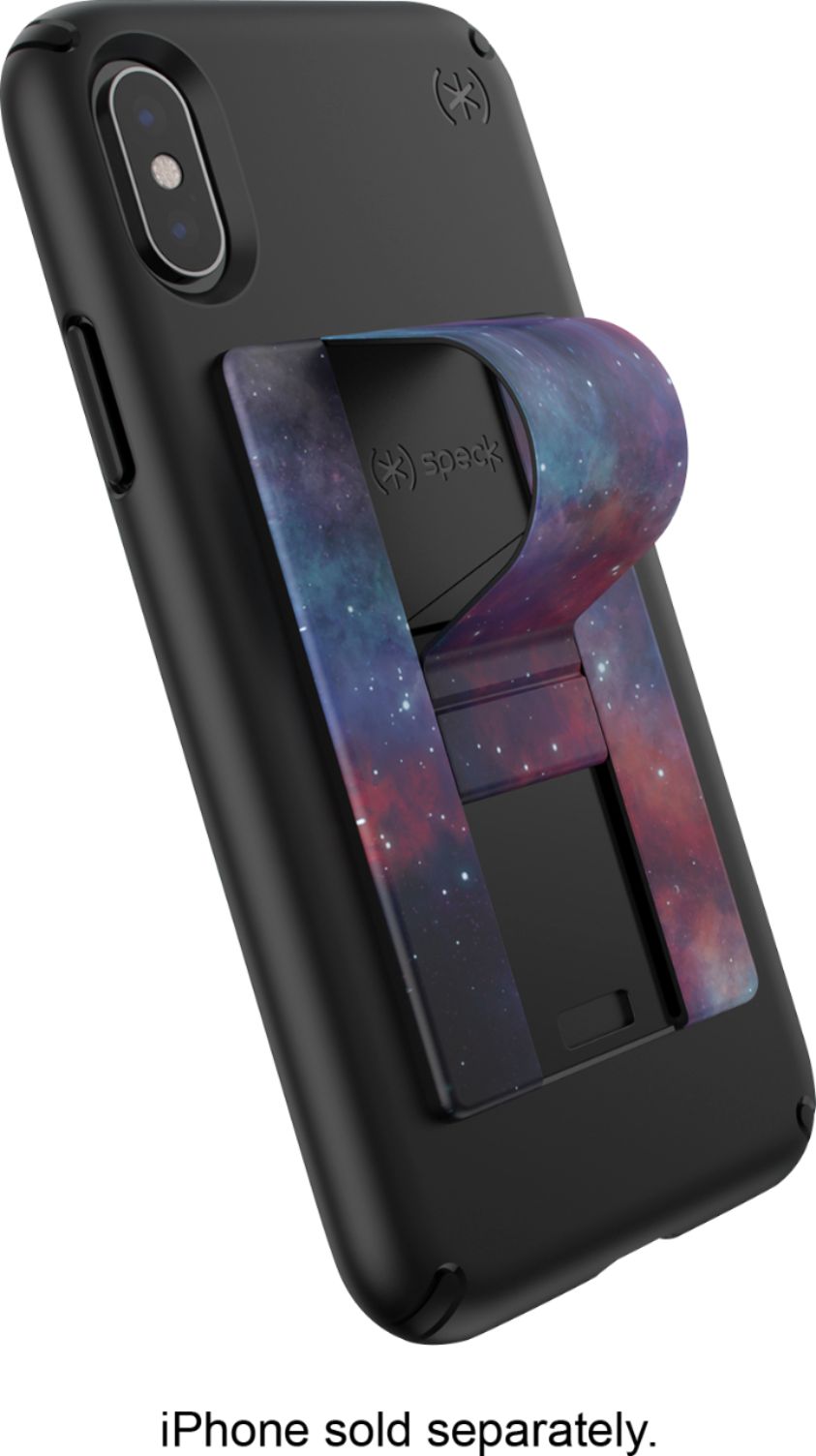 Speck - GrabTab Phone Holder for Most Cell Phones - Milky Way Black