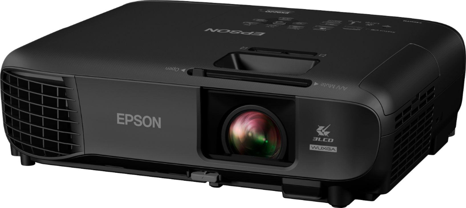 Left View: Epson - Refurbished Pro EX9220 1080p Wireless 3LCD Projector - Black