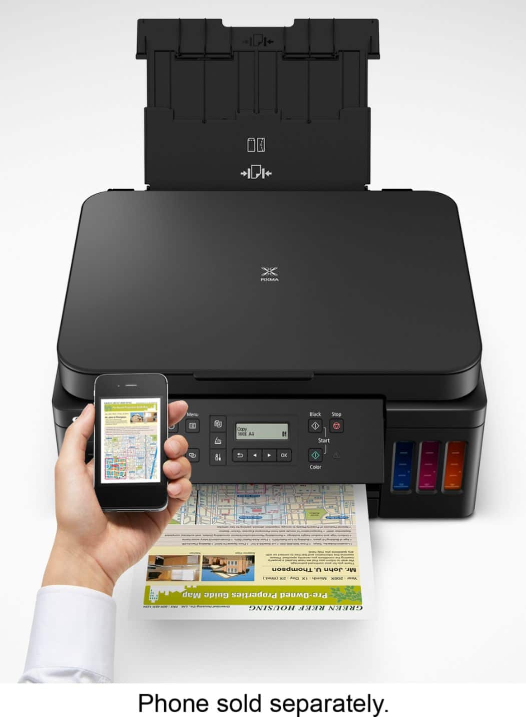 Zoom in on Alt View Zoom 13. Canon - PIXMA MegaTank G6020 Wireless All-In-One Inkjet Printer - Black.