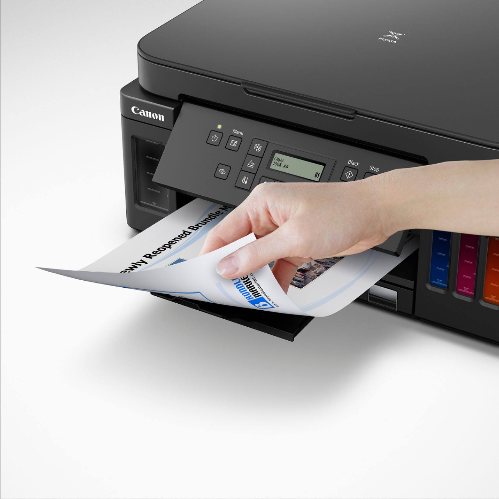 Alt View 14. Canon - PIXMA MegaTank G6020 Wireless All-In-One Inkjet Printer - Black.