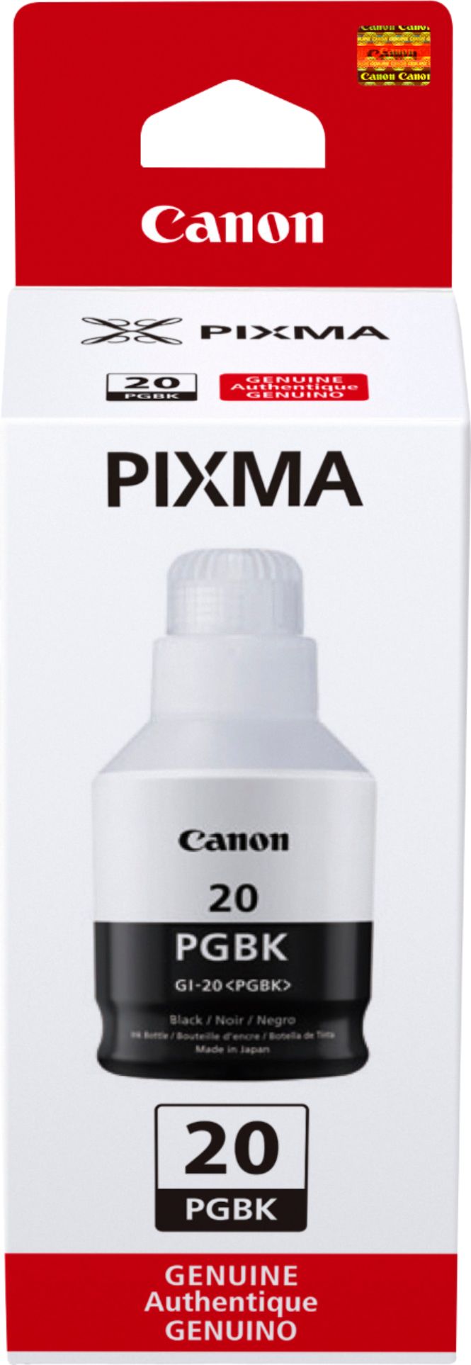 Canon - MegaTank GI-20 Pigment Black Ink Bottle - Pigment Black