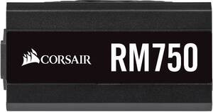 CORSAIR - RM Series 750W ATX12V 2.52/EPS12V 2.92 80 Plus Gold Modular Power Supply - Black - Front_Zoom