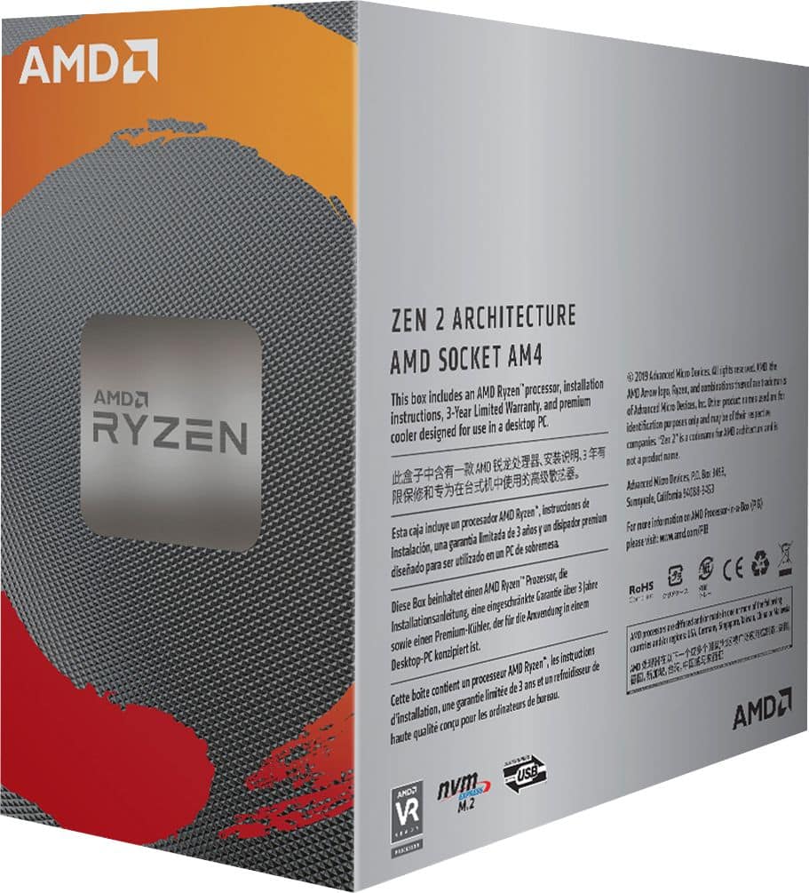 Amd Ryzen 5 3600 3rd Generation 6 Core 12 Thread 3 6 Ghz 4 2 Ghz Max Boost Socket Am4 Unlocked Desktop Processor 100 box Best Buy