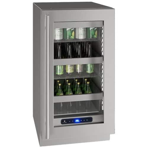 U-Line - 5 Class 100-Can Beverage Cooler - Stainless Steel - Front_Zoom