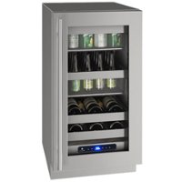U-Line - 5 Class 10-Bottle Wine Refrigerator - Stainless steel - Front_Zoom